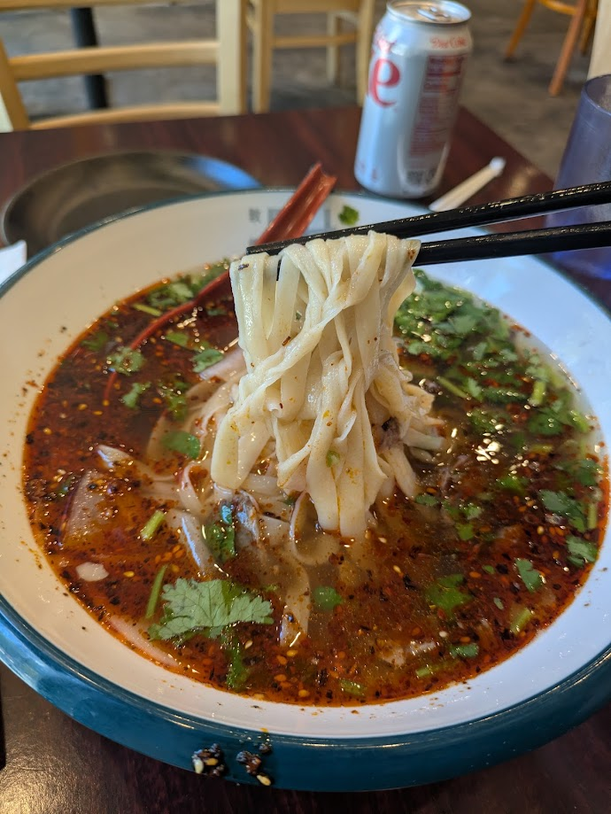 Signature Beef Noodle Soup with Hand-pulled noodles
