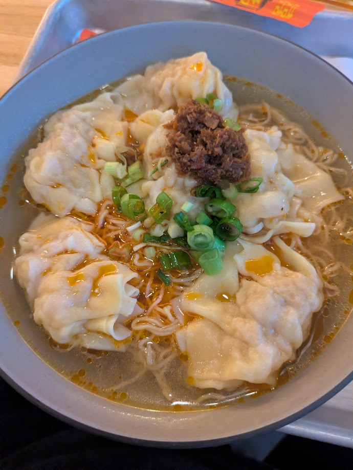 Pork and Shrimp Wonton Noodle Soup